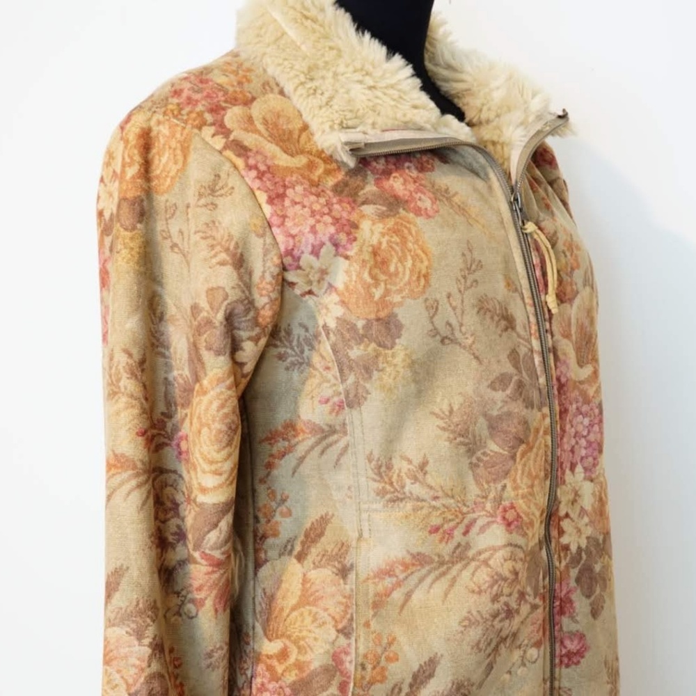 Athleta Faux Fur Suede Coat - Picture 6 of 8